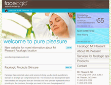 Tablet Screenshot of pleasant.facelogicspa.com